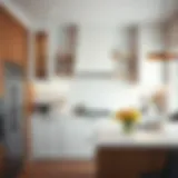 Modern Kitchen with Faux Subway Tile Paneling Elegant faux subway tile paneling in a modern kitchen setting