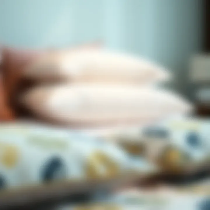 A comparative chart displaying different firmness levels of pillows.