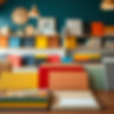 Aesthetic Display of Formica Samples Colorful Formica samples arranged aesthetically