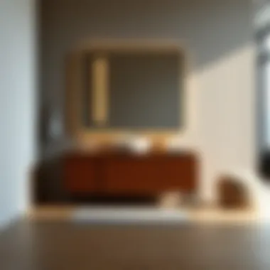 A modern furniture piece showcasing sleek lines and functional design elements