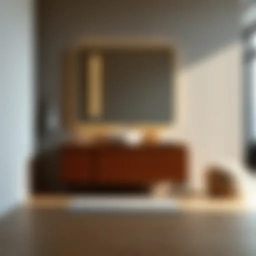 A modern furniture piece showcasing sleek lines and functional design elements