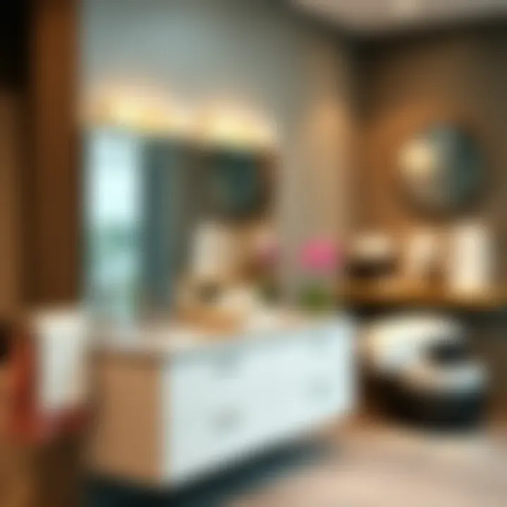 Premium Materials for Lasting Elegance High-quality bathroom vanity materials on display