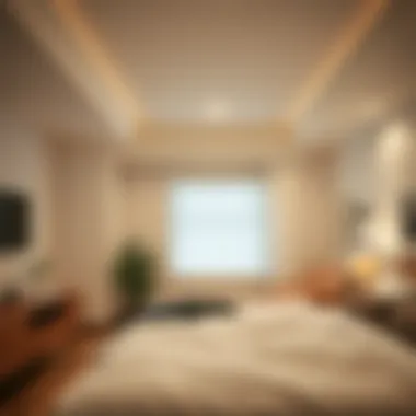 Recessed Lighting in Cozy Bedroom Recessed lighting enhancing a cozy bedroom