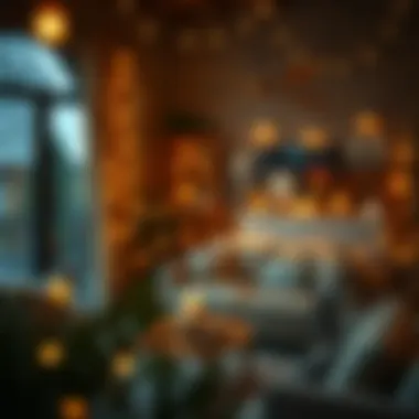 Creating Warmth with String Lights Cozy living room adorned with warm string lights
