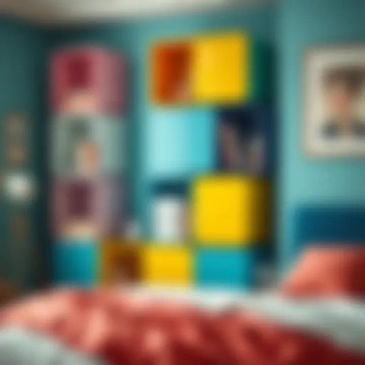 Vibrant Cube Storage Styles Colorful cube storage solutions enhancing bedroom organization