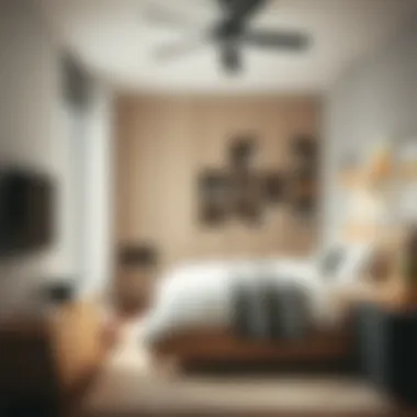 Efficient Space-saving Solutions Cube storage units optimizing space in a small bedroom