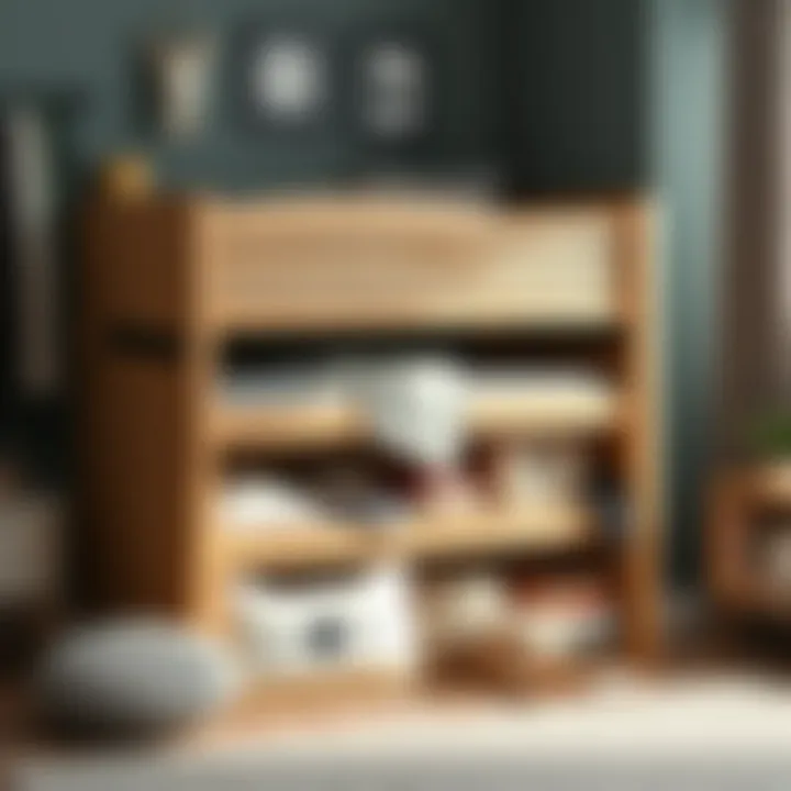 Creative use of under-bed storage for playroom items