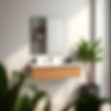 Stylish Installation of a Floating Vanity Stylish interior showcasing a well-installed floating vanity