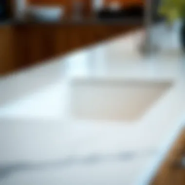 Material Choices for Integrated Countertop Sinks Close-up of high-quality materials used in countertop sinks