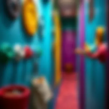 Vibrant Touch: Ceramic Key Hooks for Your Hallway Colorful ceramic key hooks in a vibrant hallway