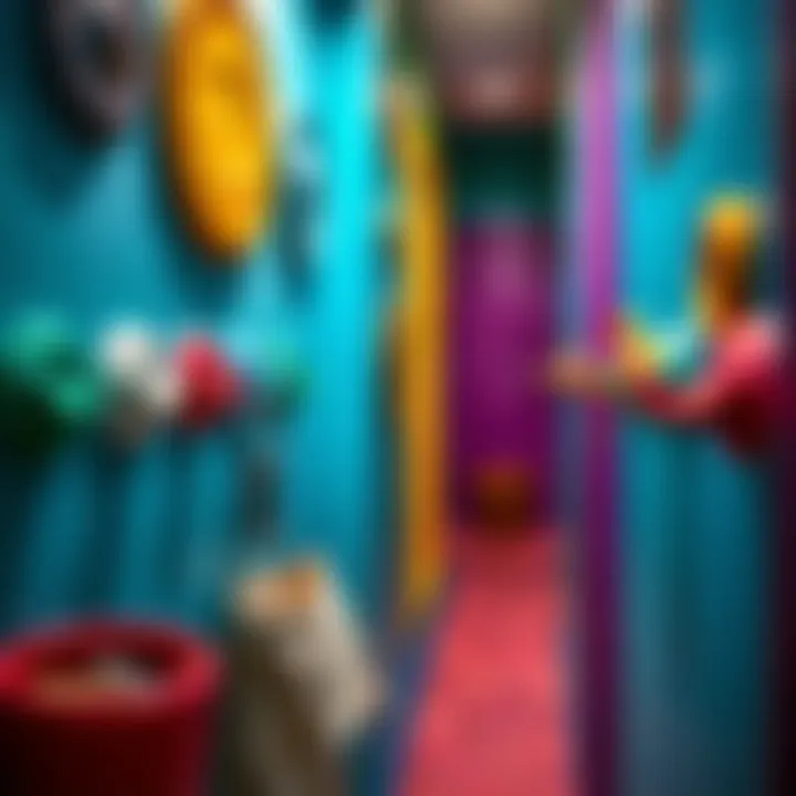 Vibrant Touch: Ceramic Key Hooks for Your Hallway Colorful ceramic key hooks in a vibrant hallway