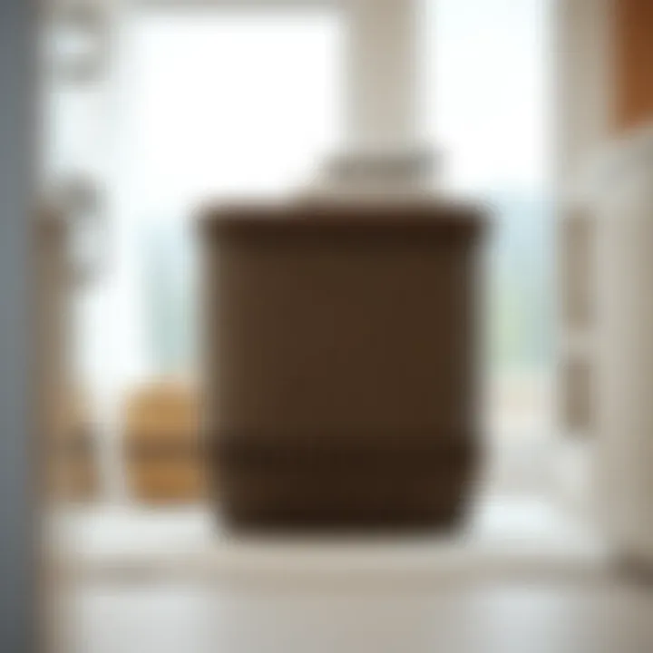 Sleek Wicker Hamper for Contemporary Spaces Modern wicker hamper with a stylish design