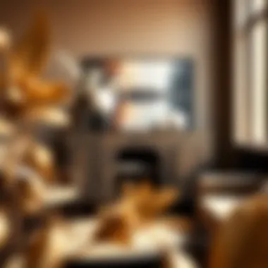 Stylish arrangement featuring the Listerby console with decorative elements