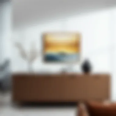 Listerby console in a modern living space setup