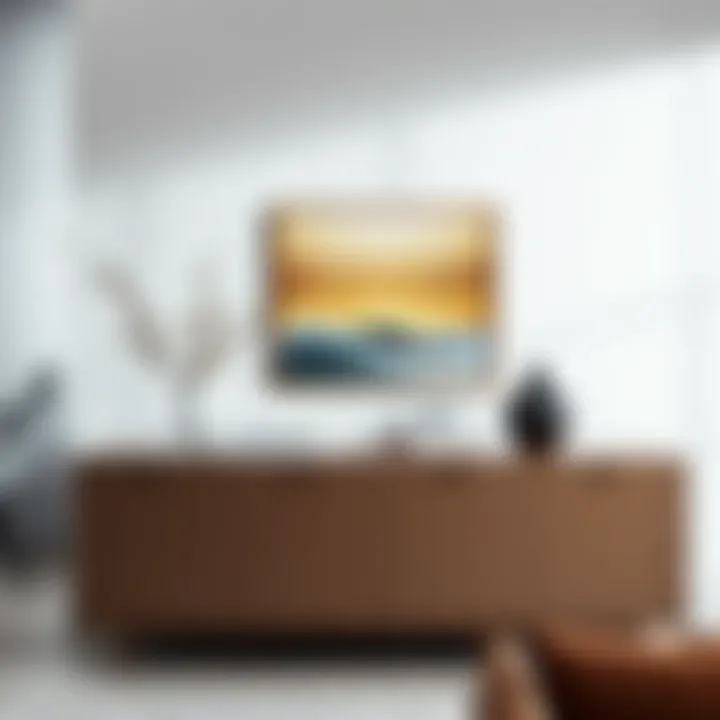 Listerby console in a modern living space setup