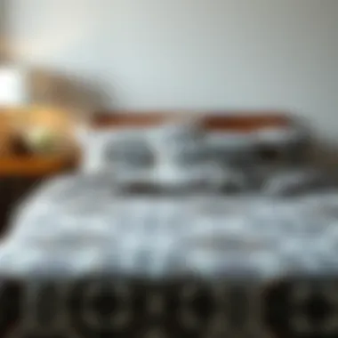 Stylish patterned duvet cover showcasing modern design