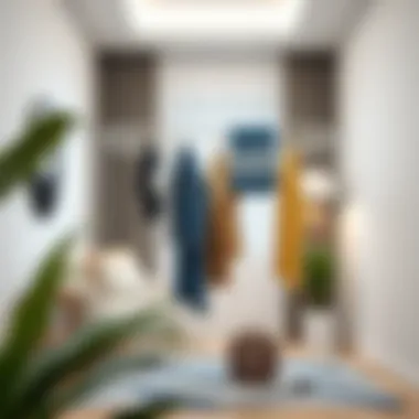 Aesthetic Appeal of Magnetic Drying Racks Stylish magnetic drying rack in a minimalist home setting