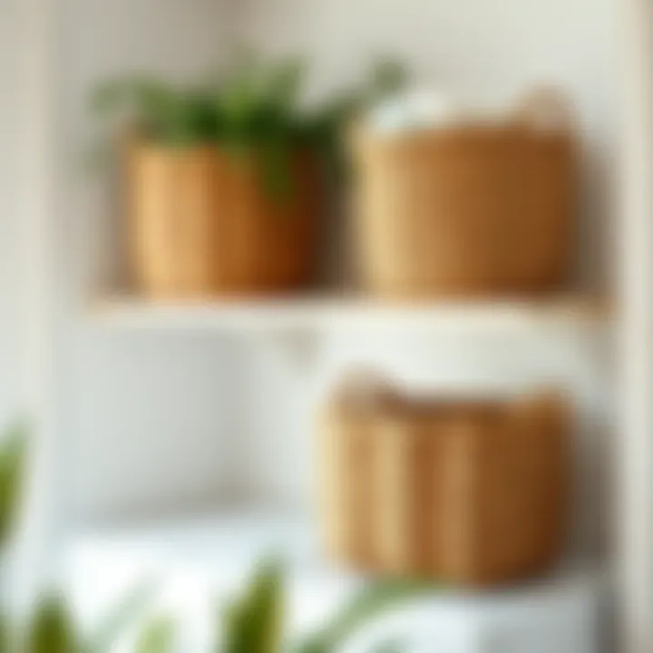 Decorative baskets for laundry organization