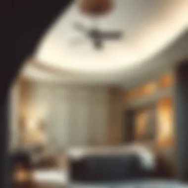 Vaulted ceiling with uniquely designed closet doors