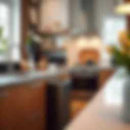 MDesign Slim Trash Can in a modern kitchen setting