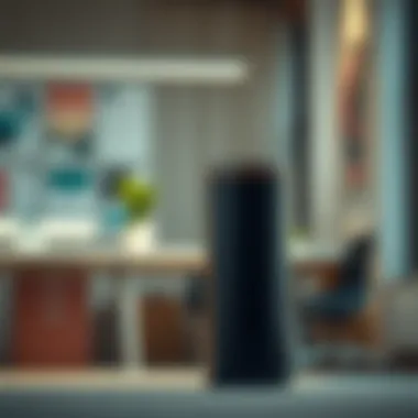 Versatile MDesign Slim Trash Can in an office setting