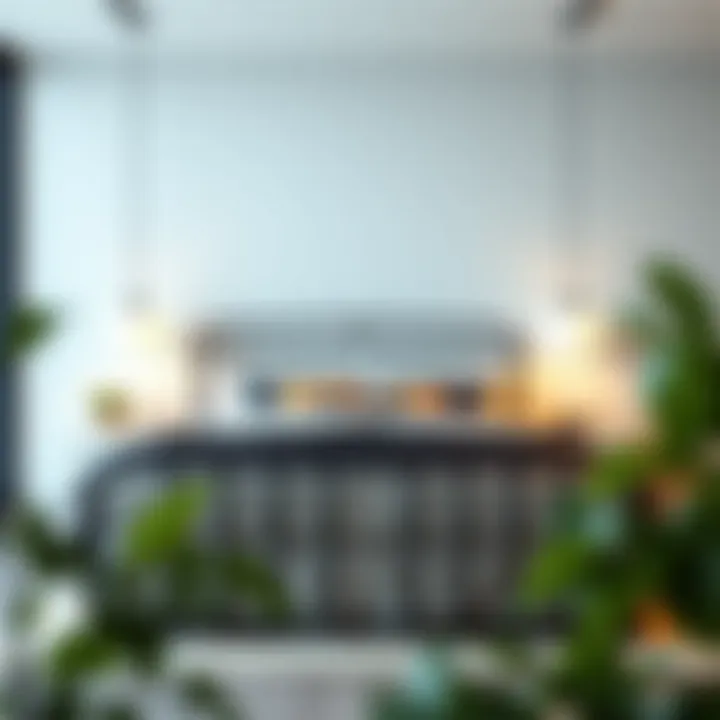 Stylish Metal Bed Frame for Contemporary Interiors Elegant metal bed frame with headboard in modern bedroom