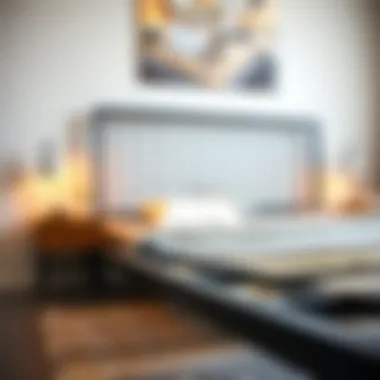 Robust Construction of Metal Bed Frames Detailed view of a sturdy metal bed frame structure