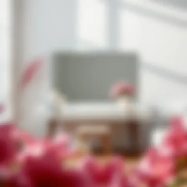 Minimalist Elegance in Design Minimalist vanity desk in a bright and airy space