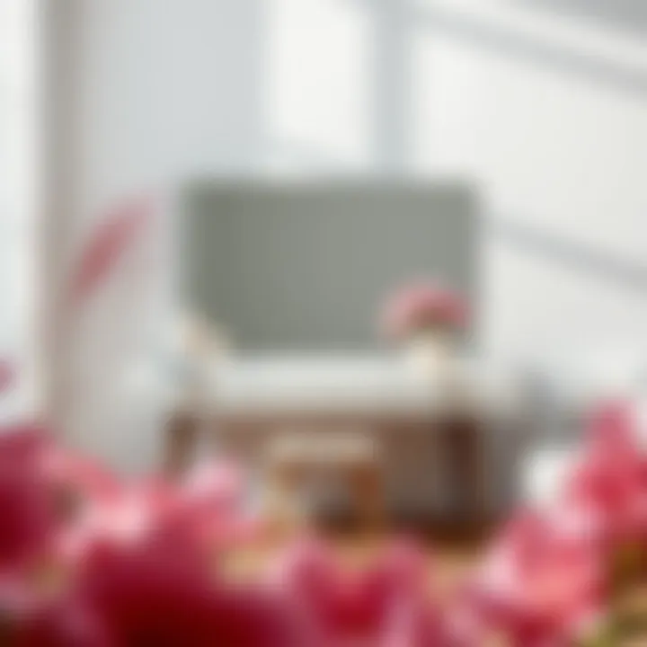 Minimalist Elegance in Design Minimalist vanity desk in a bright and airy space