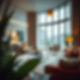 Beautifully arranged modern living room showcasing contemporary furniture