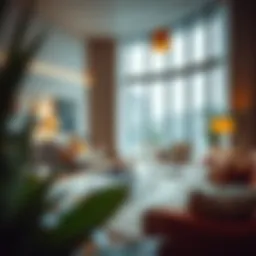 Beautifully arranged modern living room showcasing contemporary furniture