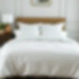 Elegant off-white duvet cover on a queen bed