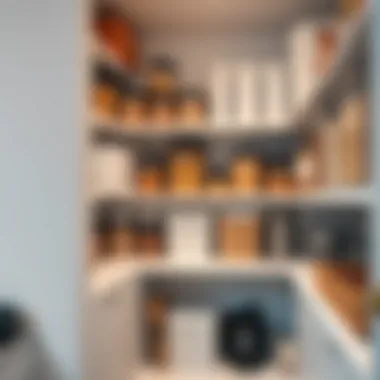 Organized Pantry with Modern Storage Organized pantry with modern storage