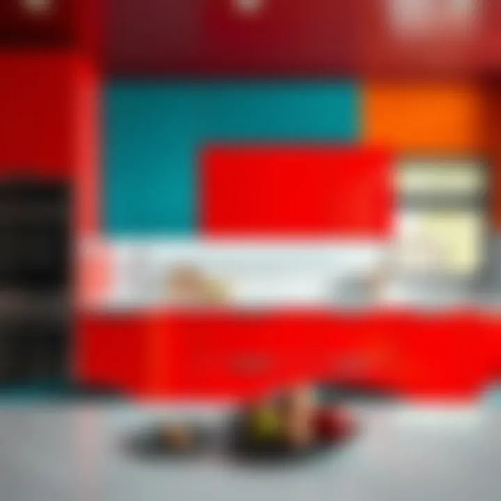 Modern acrylic paneling showcasing vibrant colors.