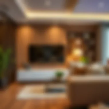 Power cable hider installation process in a contemporary setting