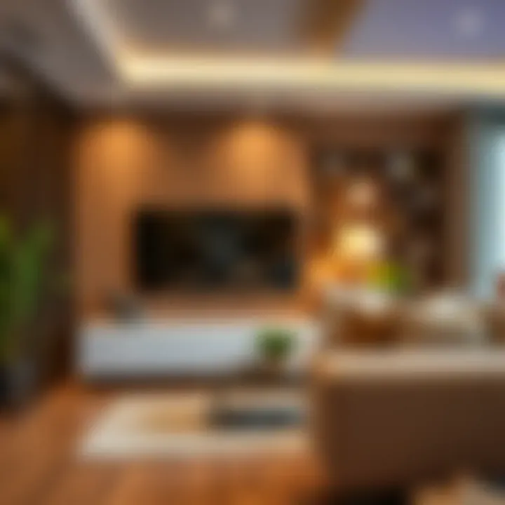 Power cable hider installation process in a contemporary setting