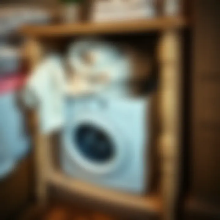 Practical organization of laundry in a nightstand