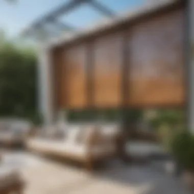 Exploring Diverse Patio Blind Styles Different styles of patio blinds displayed in a showroom