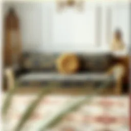 Elegant queen futon cover showcasing unique patterns