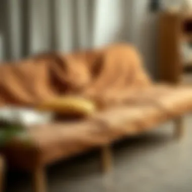 Diverse Materials for Futon Covers Variety of materials used for futon covers displayed