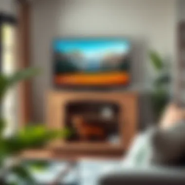 Cozy Living Space with Integrated Dog Kennel Cozy corner featuring a TV stand with an integrated kennel for a pet