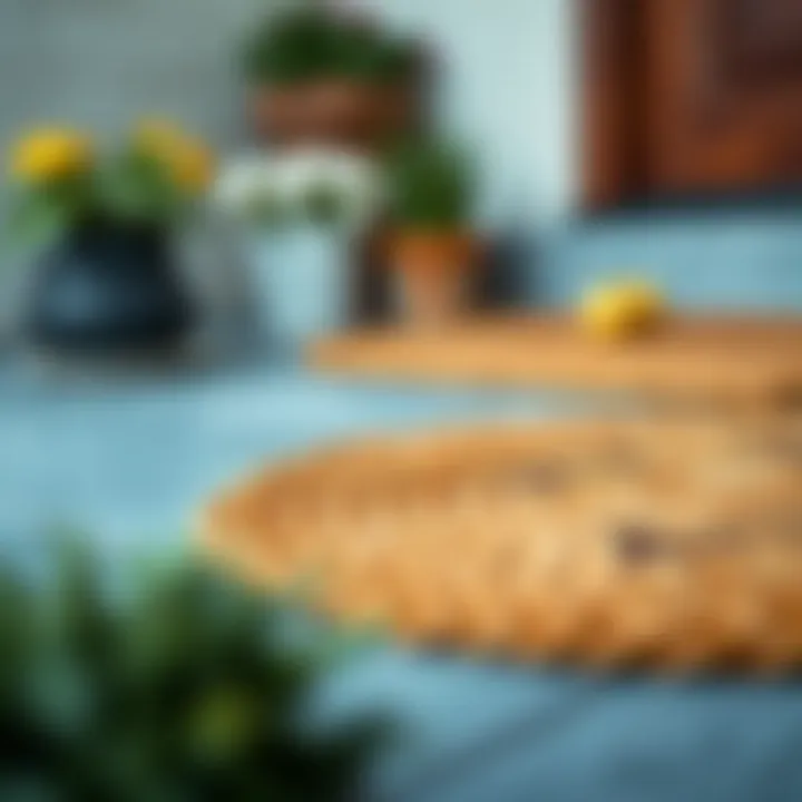 Durable Materials in Round Outdoor Door Mats Durable materials used in round outdoor door mats