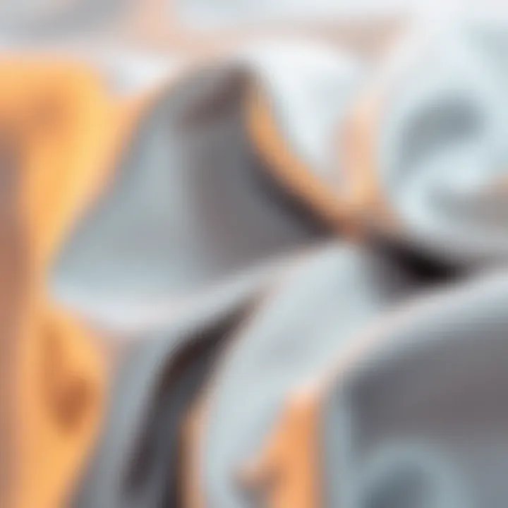 Smooth Texture of Satin Fabric Close-up of satin fabric showcasing its smooth texture