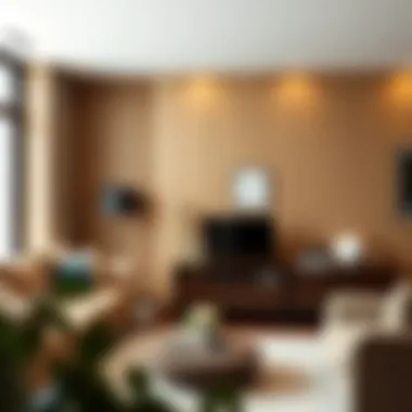 Seamless Integration of Storage in Living Room Decor Small storage cabinet seamlessly integrated into living room decor