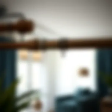 Variety of small tension curtain rods in different materials