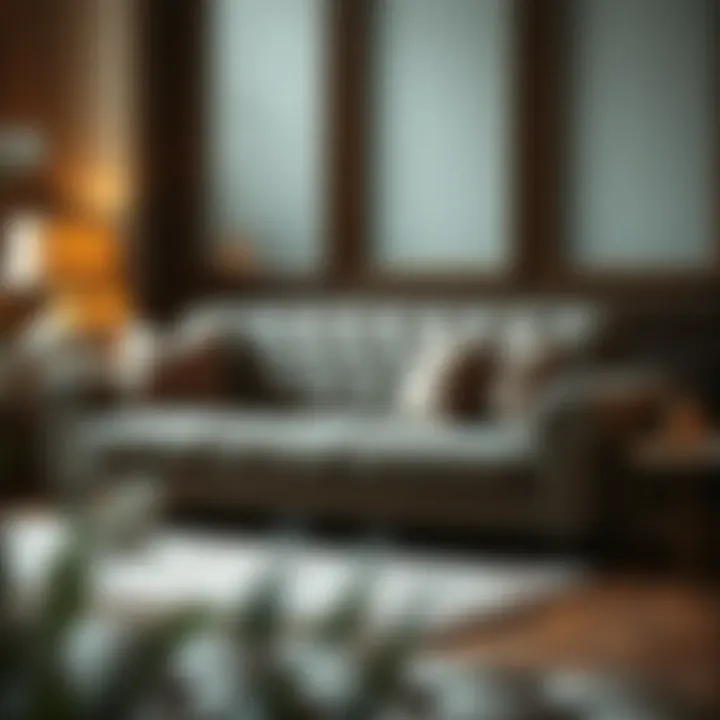 Luxurious sofa showcasing premium materials