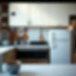 A thoughtfully arranged kitchen showcasing optimal appliance placement