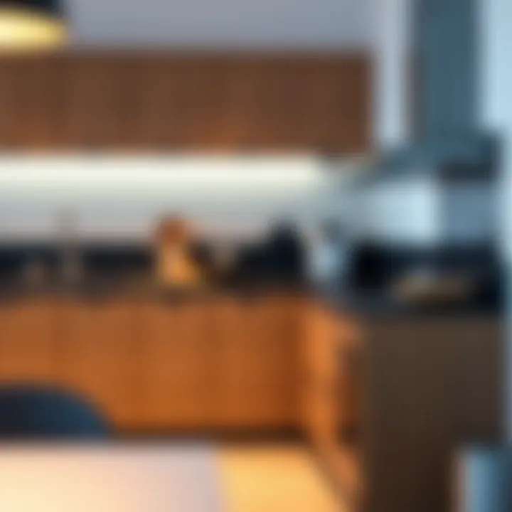 Aesthetic Cohesion in Kitchen Layout Aesthetically pleasing kitchen layout demonstrating design cohesion