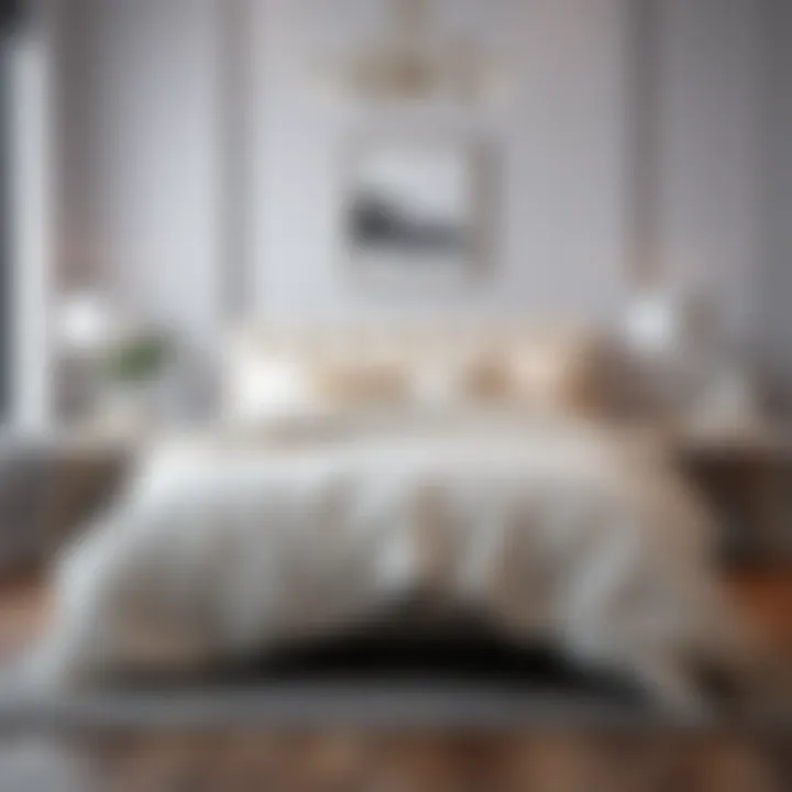 Stylish Bedroom Decor with Off-White Duvet Cover Stylish bedroom decor showcasing off-white duvet cover