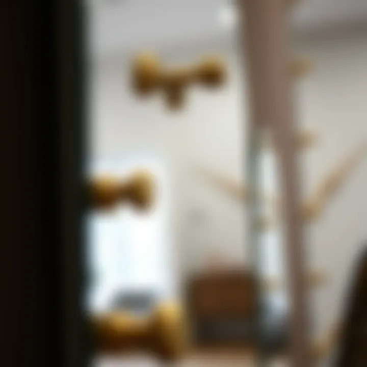 Installation Techniques for Stylish Mirror Displays Close-up of stylish mirror installation techniques with proper supports